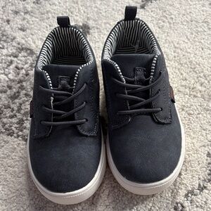 OshKosh B'gosh Navy and White Kids Lace-Up Sneakers